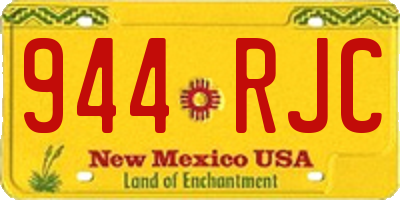 NM license plate 944RJC