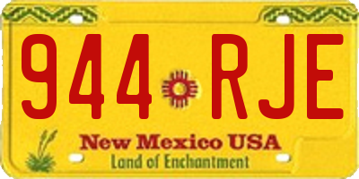 NM license plate 944RJE