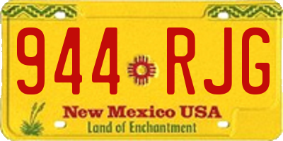 NM license plate 944RJG
