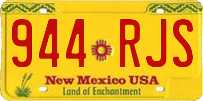 NM license plate 944RJS