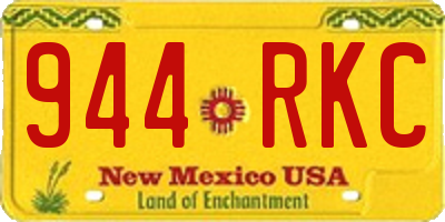NM license plate 944RKC