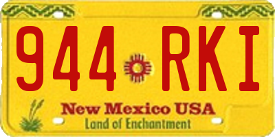 NM license plate 944RKI
