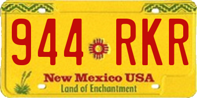 NM license plate 944RKR