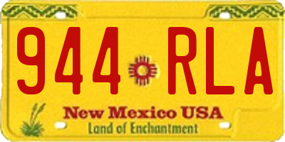 NM license plate 944RLA