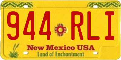 NM license plate 944RLI