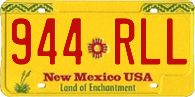NM license plate 944RLL