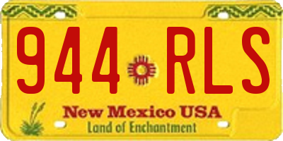NM license plate 944RLS