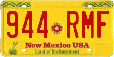 NM license plate 944RMF