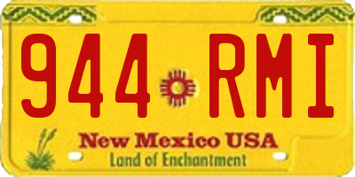 NM license plate 944RMI