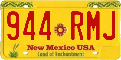 NM license plate 944RMJ