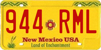 NM license plate 944RML