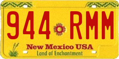 NM license plate 944RMM