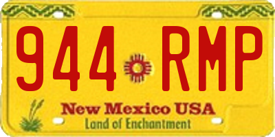 NM license plate 944RMP