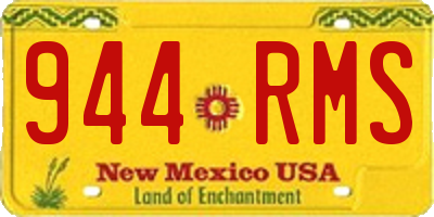 NM license plate 944RMS