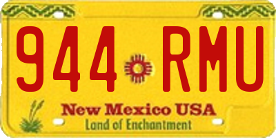 NM license plate 944RMU