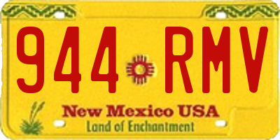 NM license plate 944RMV