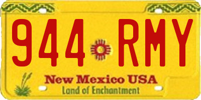 NM license plate 944RMY