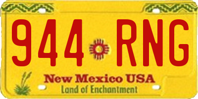NM license plate 944RNG