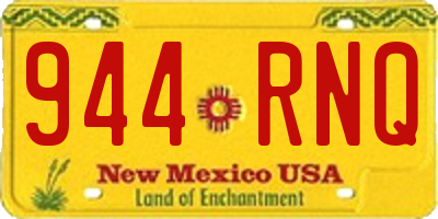 NM license plate 944RNQ