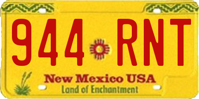 NM license plate 944RNT