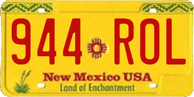 NM license plate 944ROL
