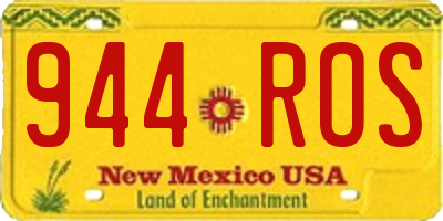 NM license plate 944ROS