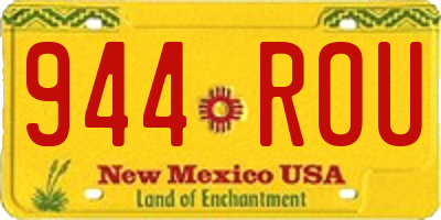 NM license plate 944ROU