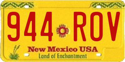 NM license plate 944ROV