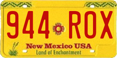 NM license plate 944ROX
