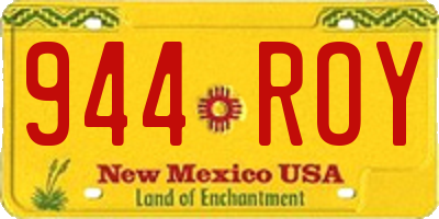NM license plate 944ROY