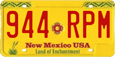 NM license plate 944RPM