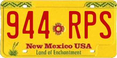 NM license plate 944RPS