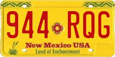 NM license plate 944RQG