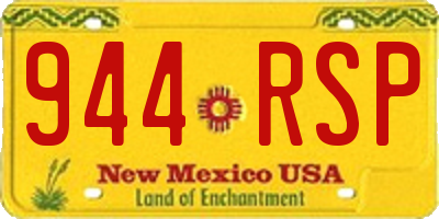 NM license plate 944RSP