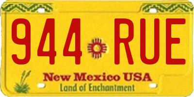 NM license plate 944RUE