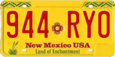 NM license plate 944RYO