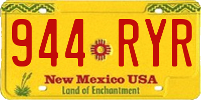 NM license plate 944RYR