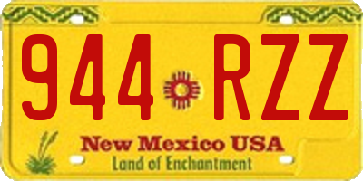 NM license plate 944RZZ