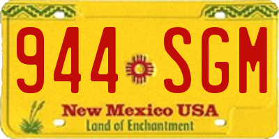 NM license plate 944SGM