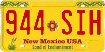 NM license plate 944SIH
