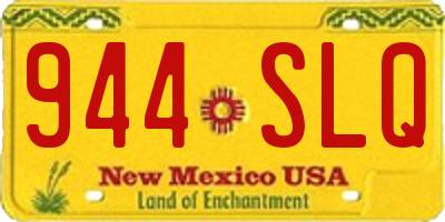 NM license plate 944SLQ