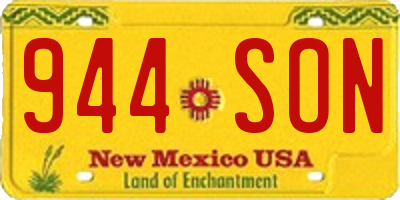 NM license plate 944SON