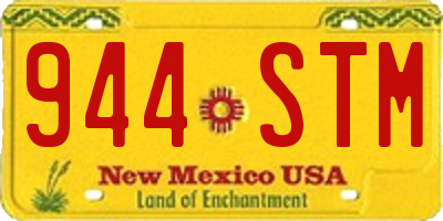 NM license plate 944STM