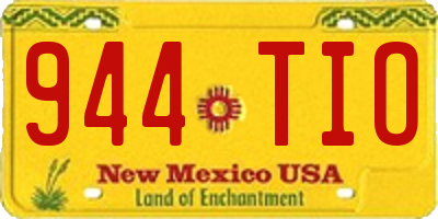 NM license plate 944TIO