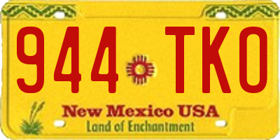 NM license plate 944TKO