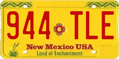 NM license plate 944TLE