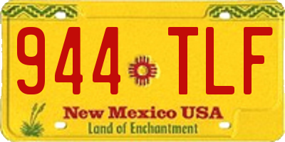 NM license plate 944TLF