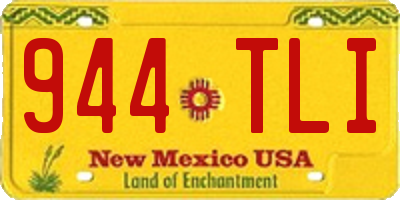 NM license plate 944TLI