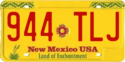 NM license plate 944TLJ