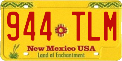 NM license plate 944TLM